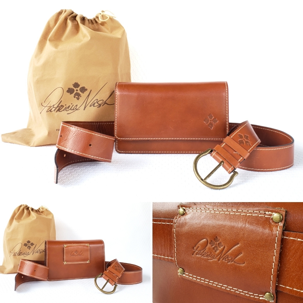 Patricia Clutch Nash Belt Bag Leather Saddle